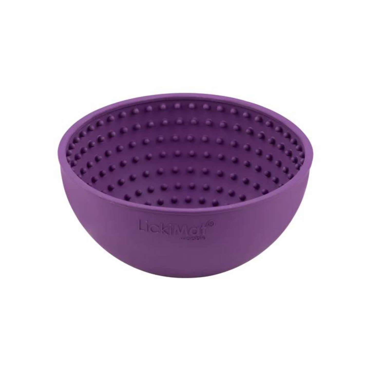 Lickimat Wobble Slow Feeder Food Bowl Green, Turquoise, Orange & Purple