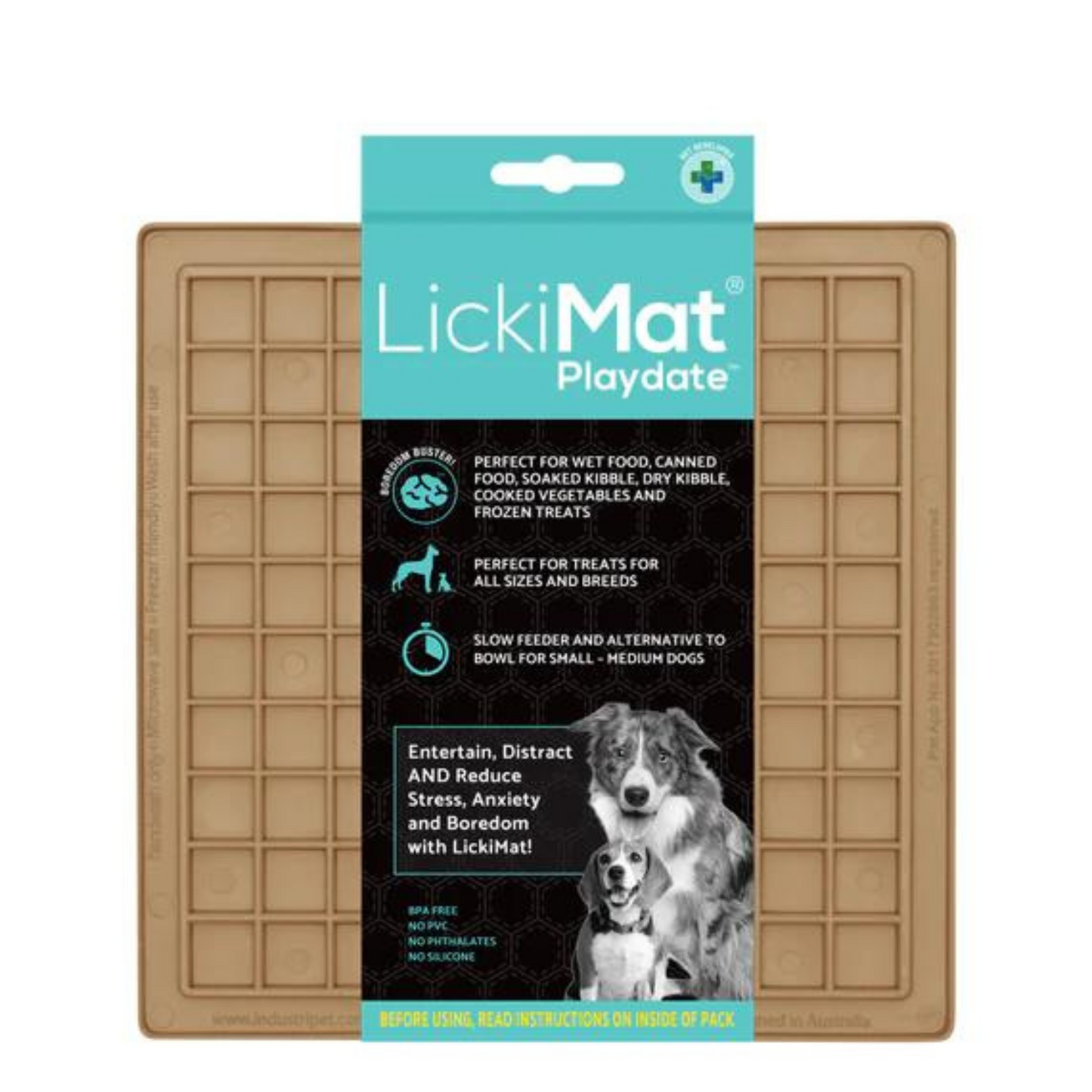 LickiMat Playdate Classic Dog Slow Feeder Food Mat