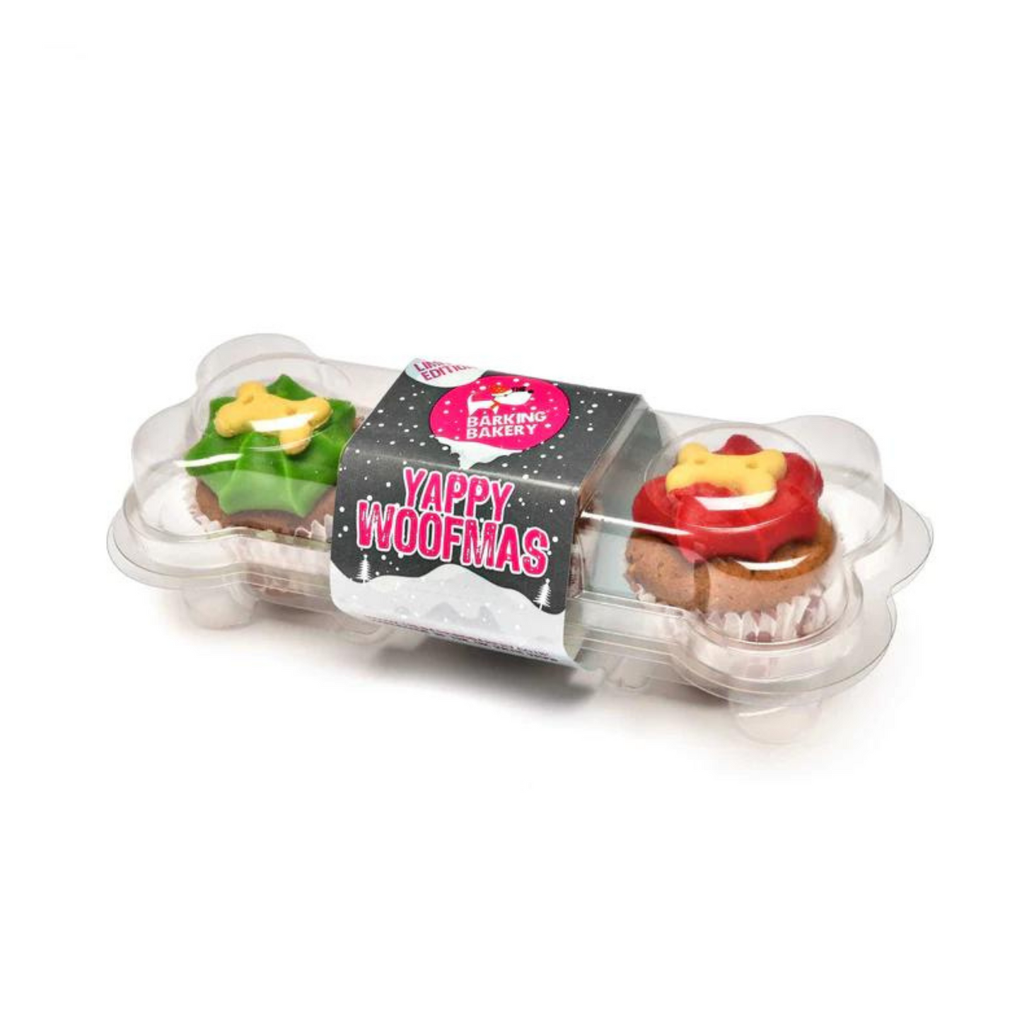 Barking Bakery Yappy Woofmas Trio Of Mini Iced Muffins Pack Of 3