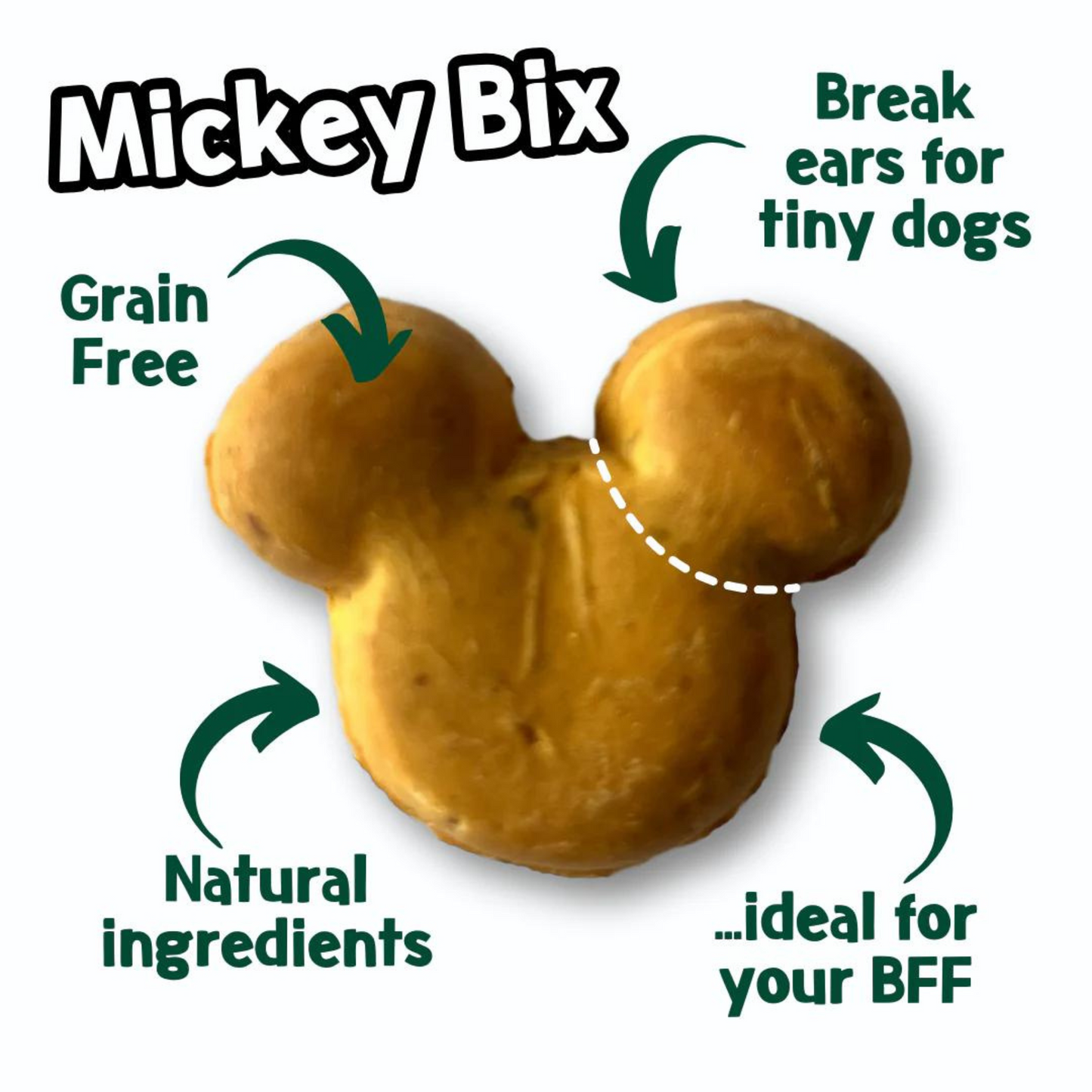 Park Life Mickey-Bix Dog Biscuits Cheese 100g