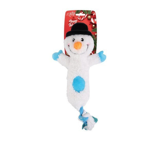 Merry Tug and Fetch Snowman