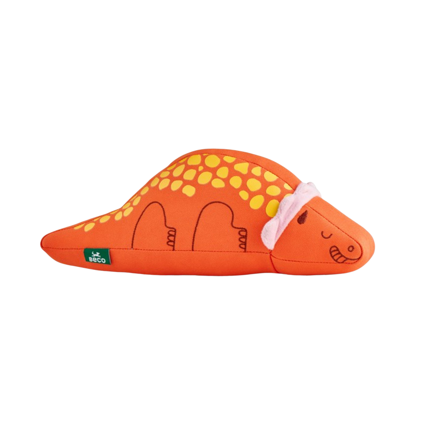 Beco Triceratops Recycled Soft Dinosaur Dog Toy