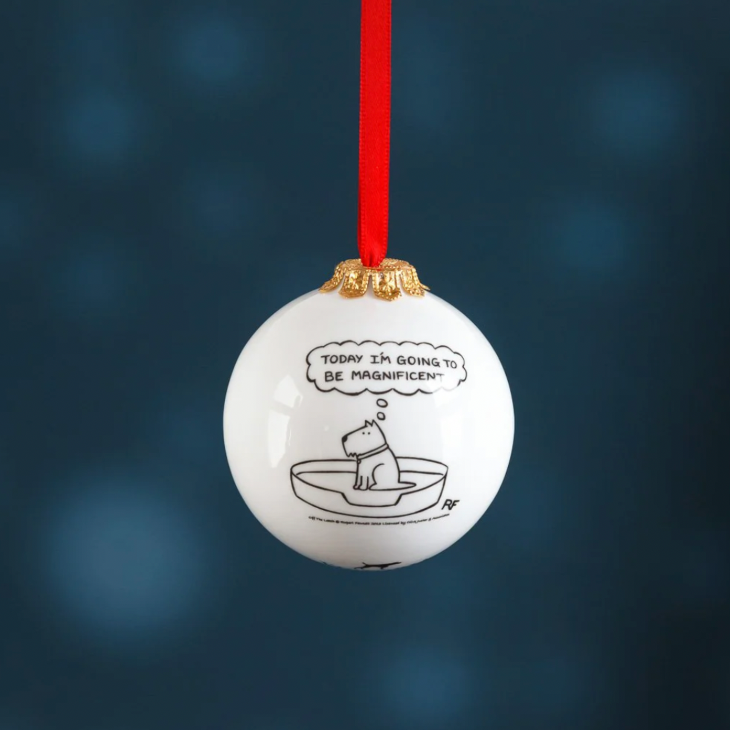 Magnificent Christmas Ceramic Bauble by Rupert Fawcett
