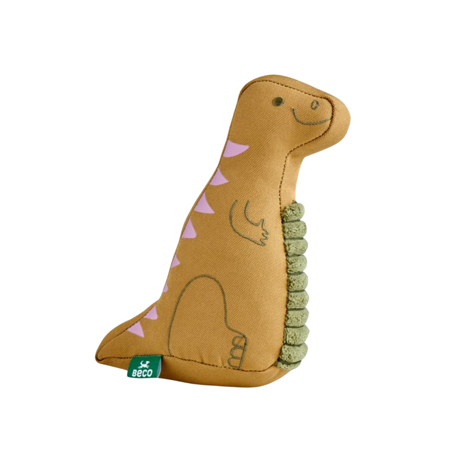 Beco Iguanodon Recycled Soft Dinosaur Dog Toy