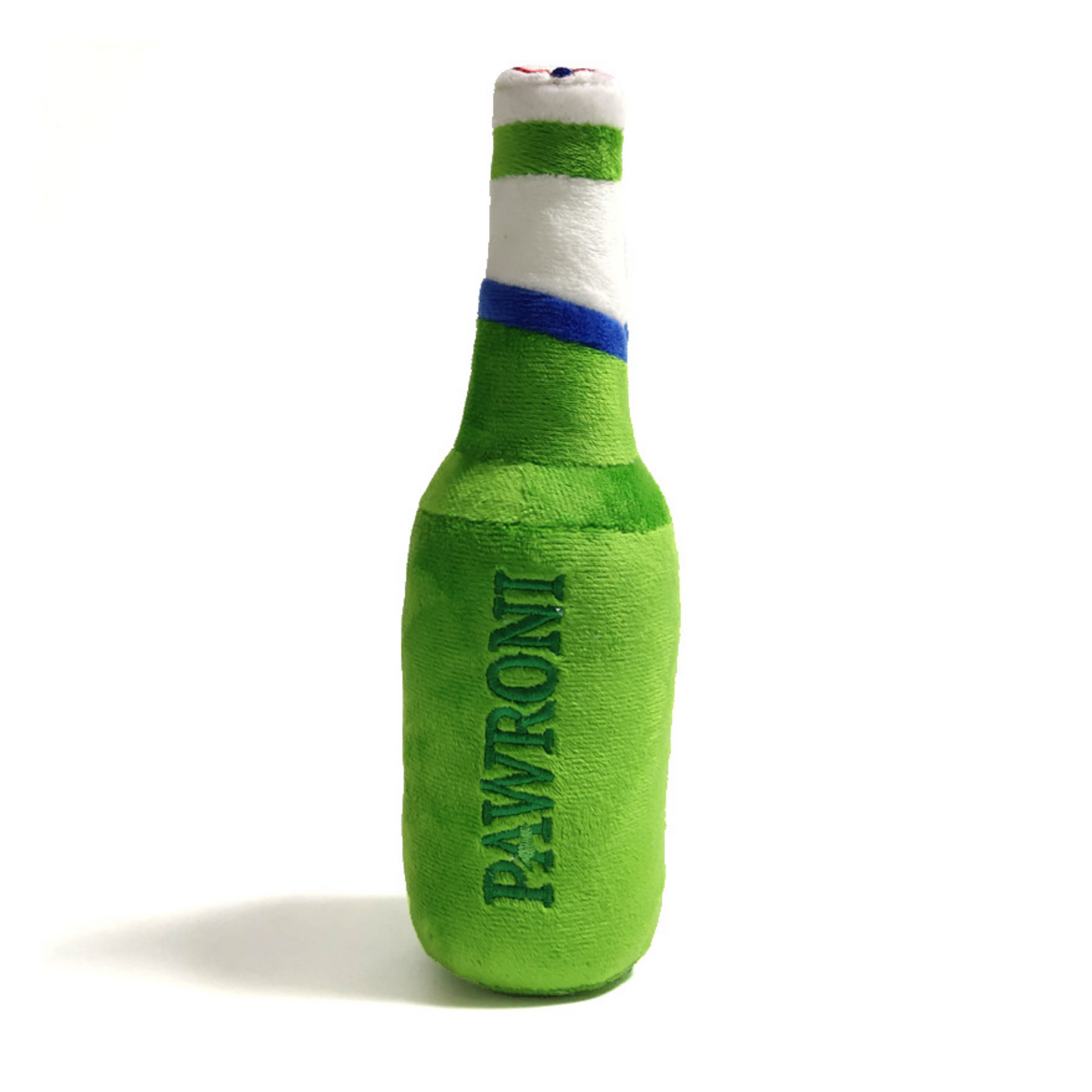 CatwalkDog Pawroni Beer Bottle Plush Dog Toy