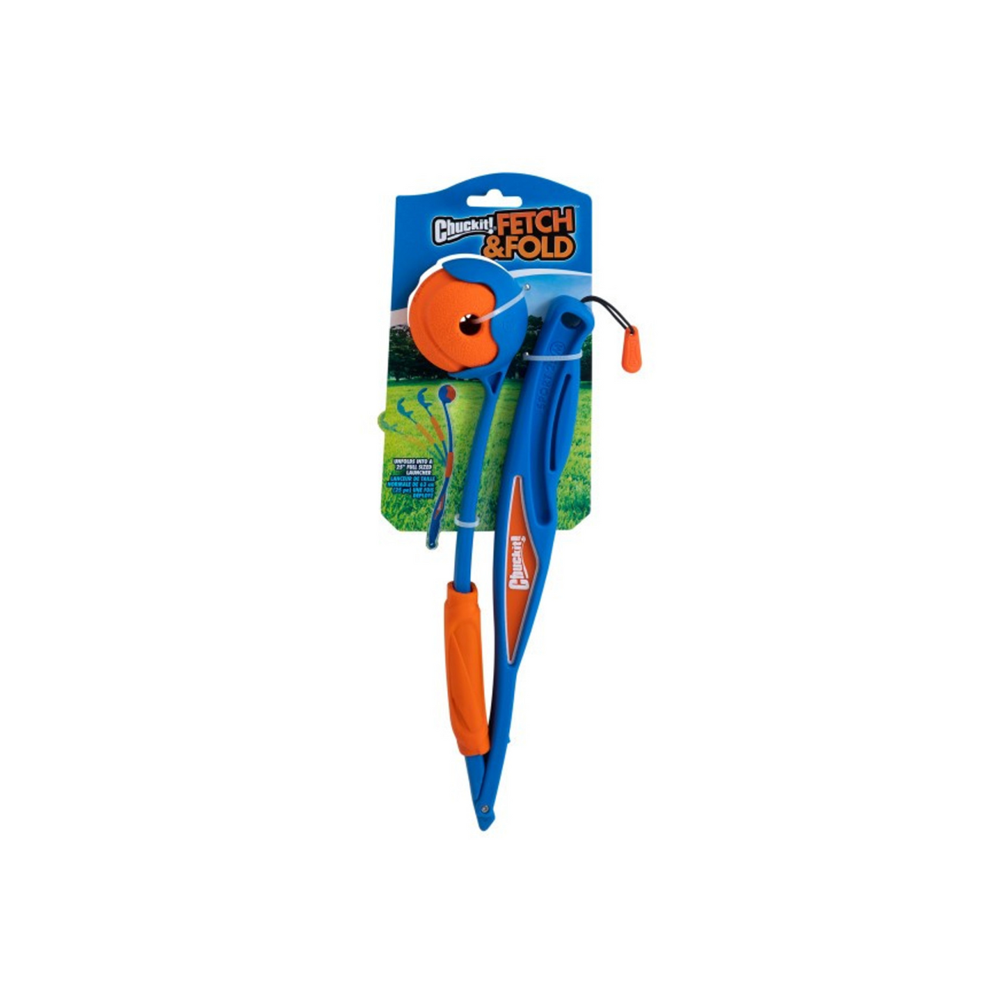 Chuckit Fetch & Fold Ball Launcher, Compact Dog Ball Thrower for Travel & Play