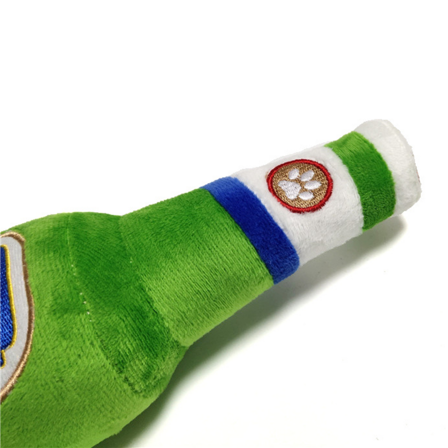 CatwalkDog Pawroni Beer Bottle Plush Dog Toy