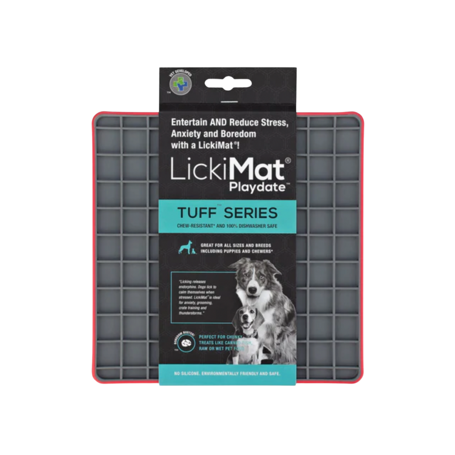 LickiMat Playdate Tuff Dog Slow Feeder Food Mat