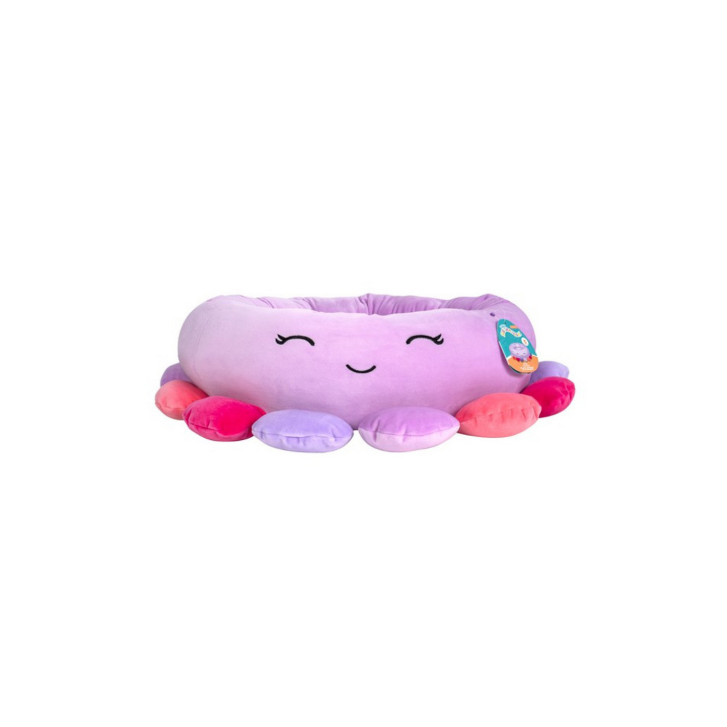 Squishmallows Dog Bed Available In Maui the Pineapple, Wendy the Frog & Beula the Octopus, Medium (24")