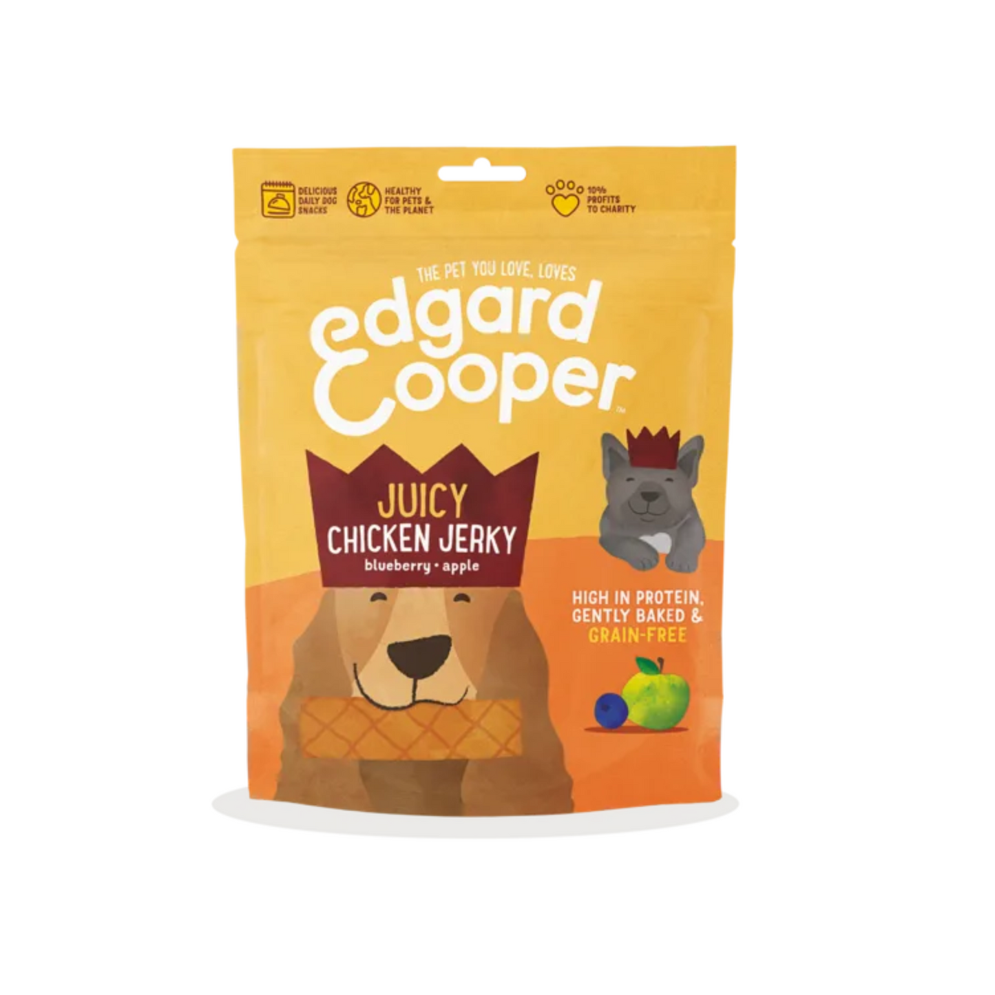 Edgard & Cooper Chicken Jerky Dog Treats 150g