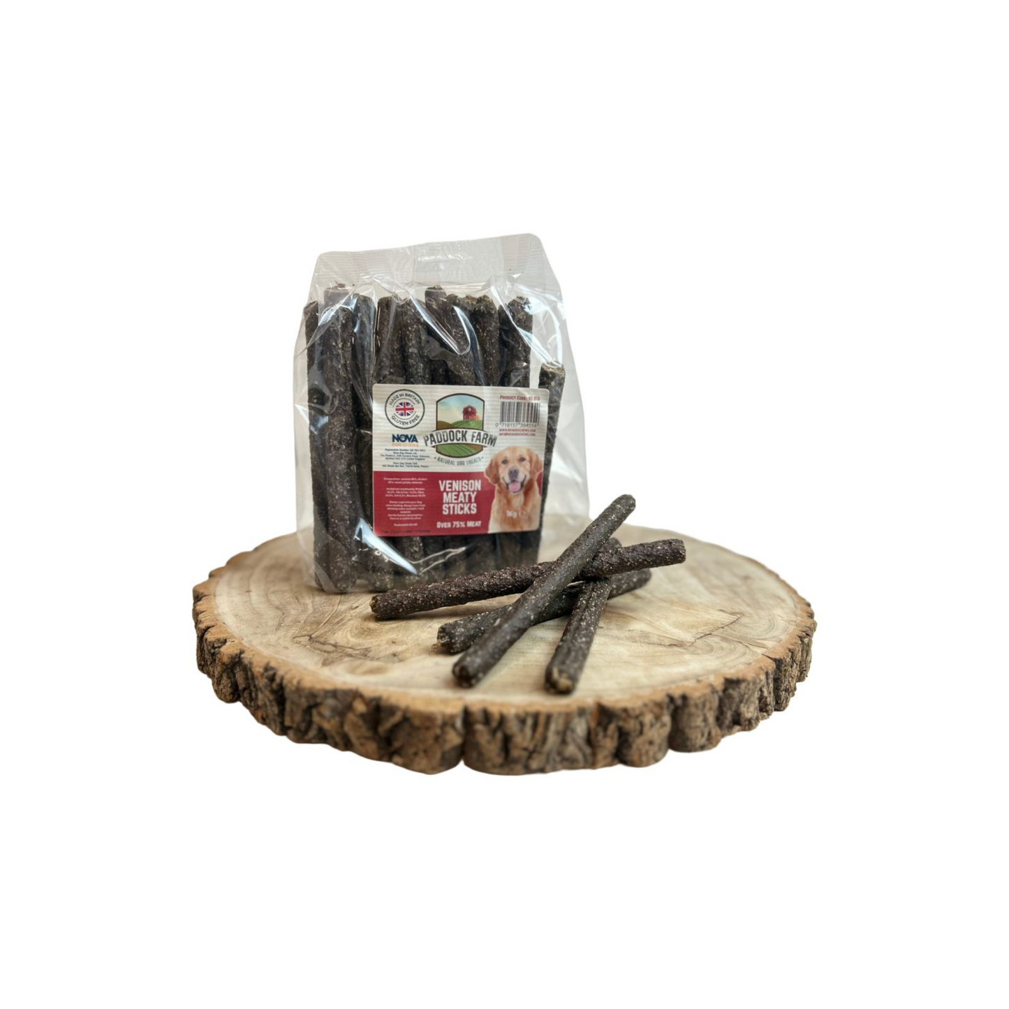 Paddock Farm Meaty Sticks, Available in Duck Rabbit & Venison Flavour, 1kg