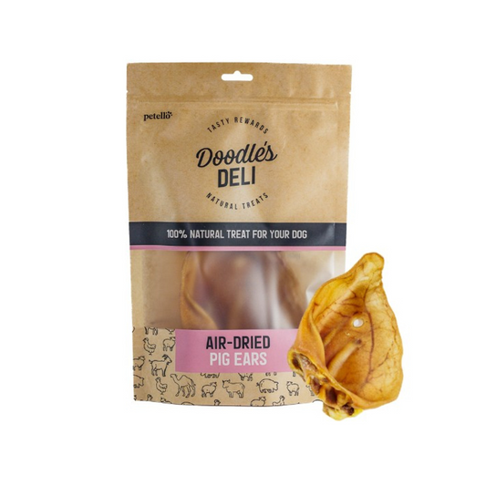 Doodles Deli Air Dried Pig Ears, 100g