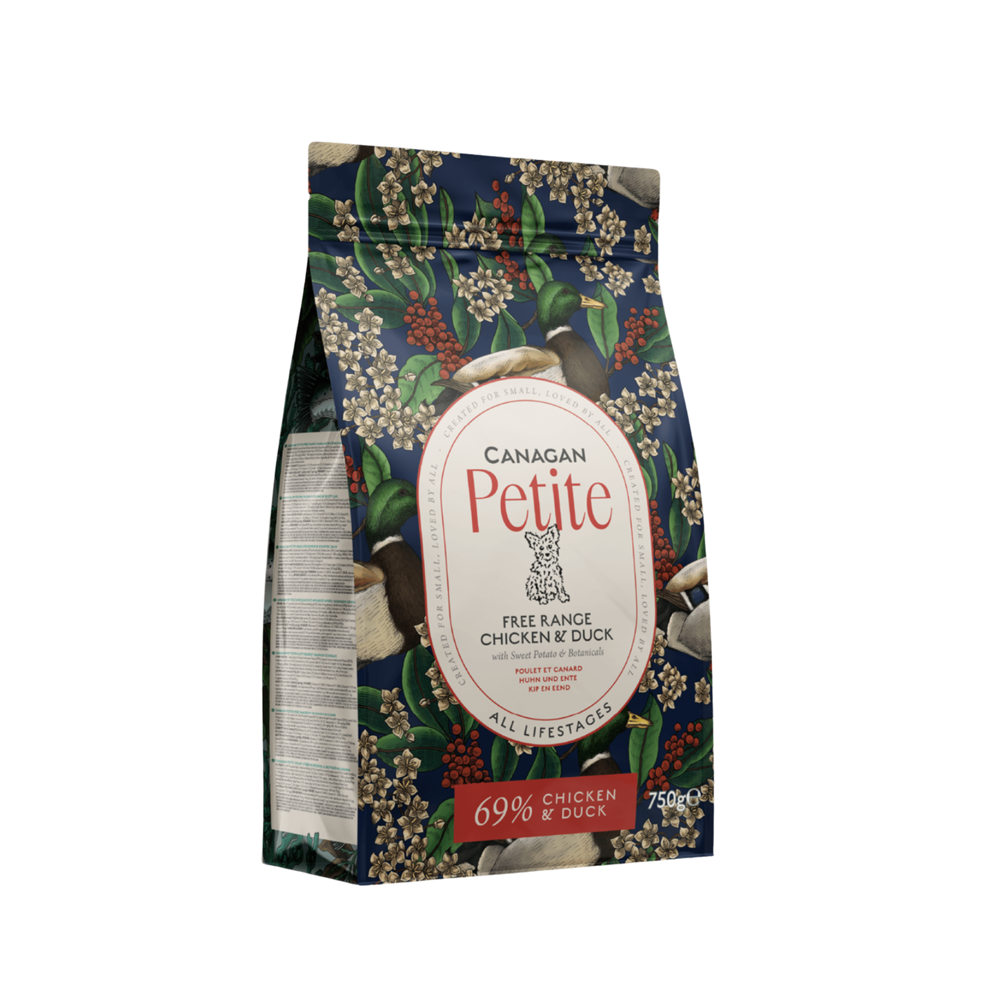 Canagan Petite Chicken & Duck dry dog food details and feeding information