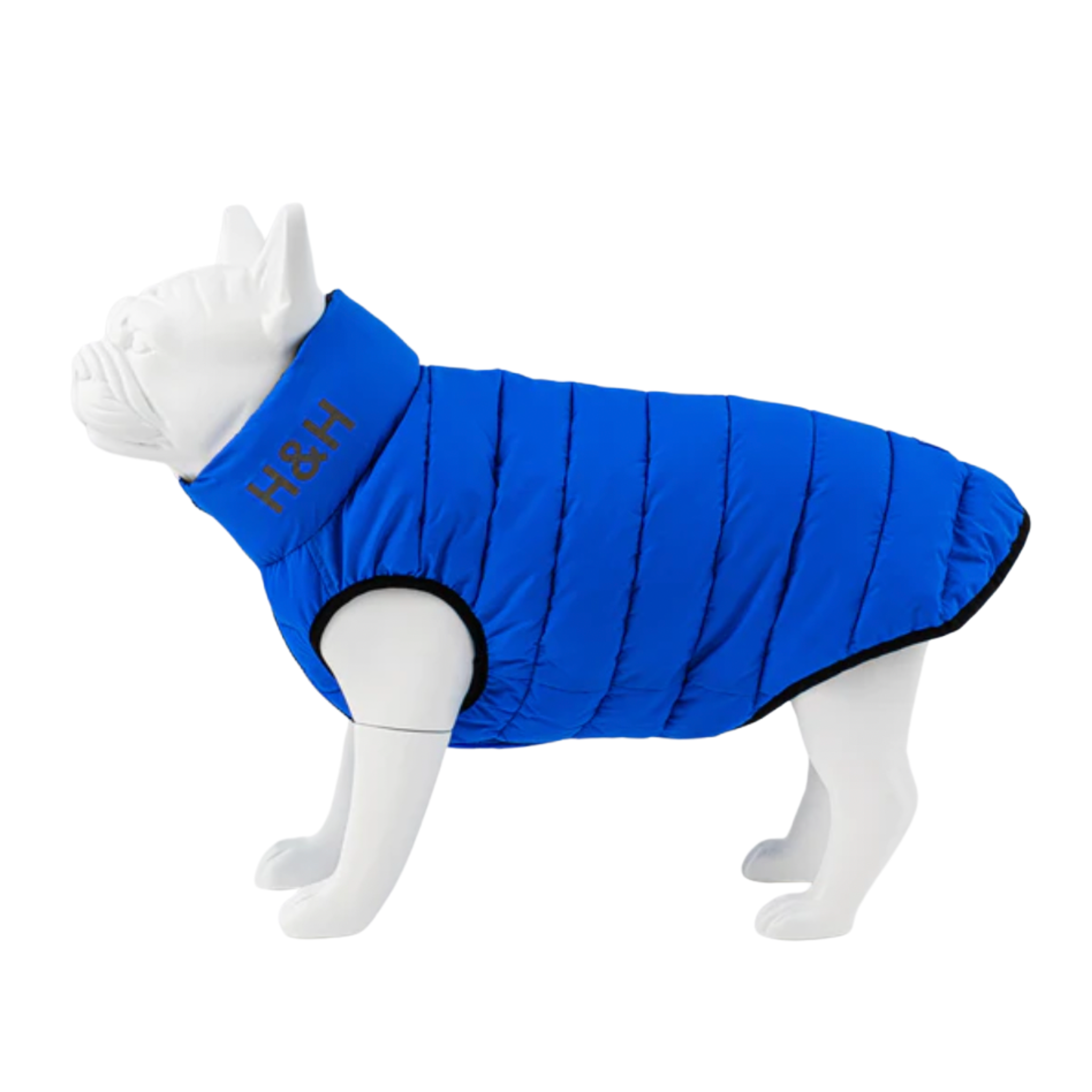 Dog Puffer Jacket Blue and Navy Hugo & Hudson muthapuppa