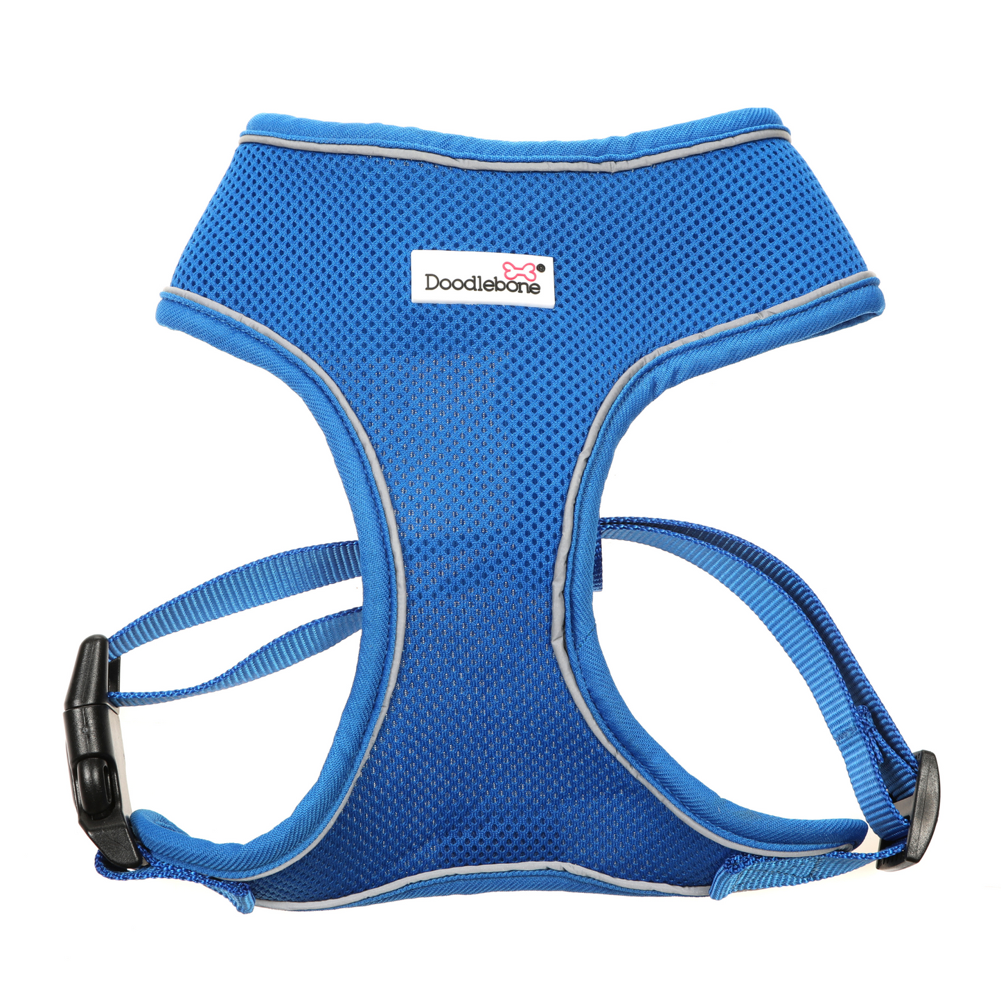 Doodlebone Originals Dog Harness Ruby Red, Sapphire Blue, Aqua Turquoise, Sunshine Yellow, Fuchsia Pink, Blush Light Pink, Coal Black, 6 Sizes