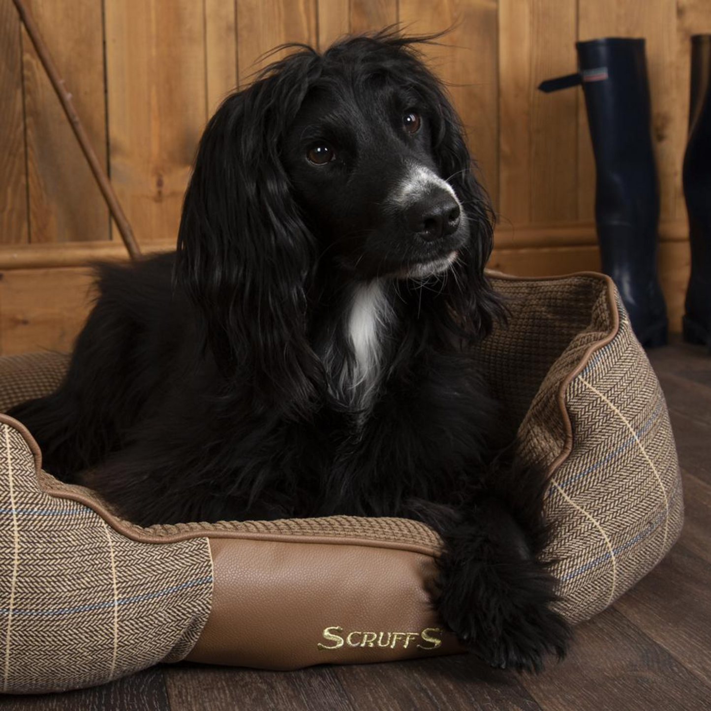 Scruffs Windsor Box Dog Bed Fully Machine Washable Chestnut Large