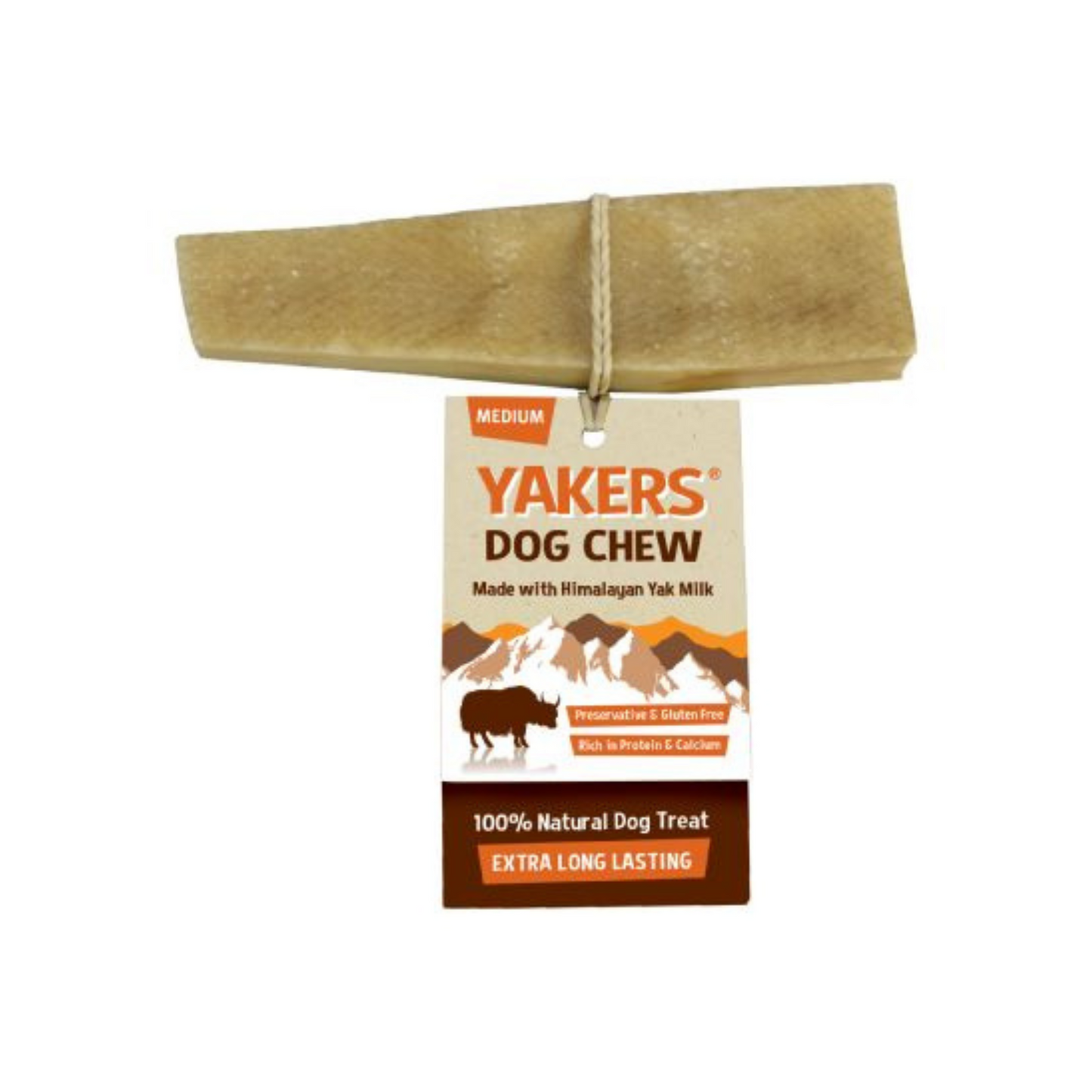 Yakers Original Dog Chew Medium 70g & Extra Large 140g