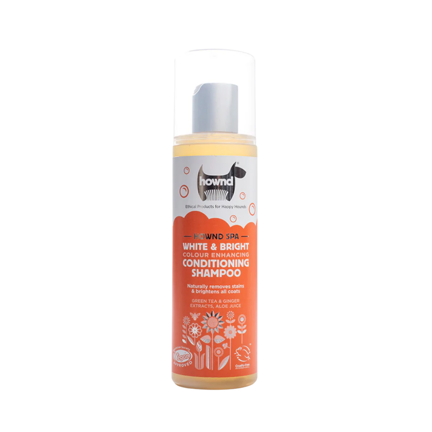 Hownd White Fur Whitening Brightening Conditioning Shampoo