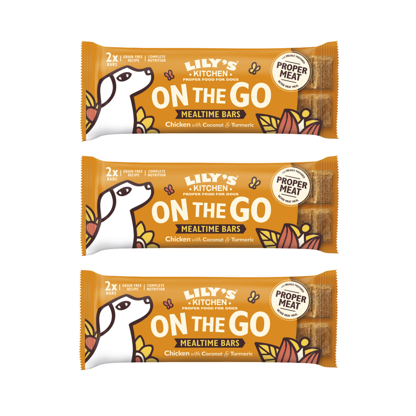 Lily's Kitchen Dog On The Go Snack Bar Chicken Flavour 40g
