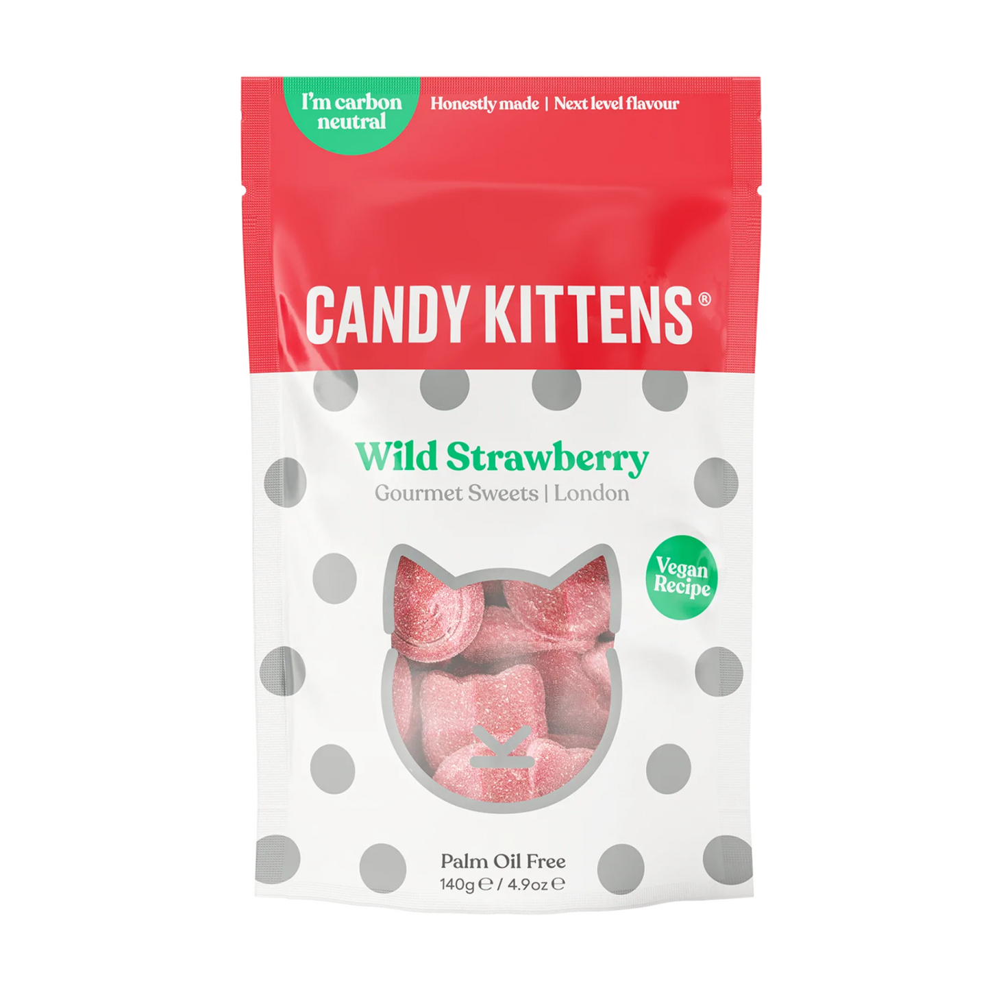 Candy Kittens Sweets Shox, Wild Strawberry, Sour Watermelon, Eton Mess, Very Cherry 140g