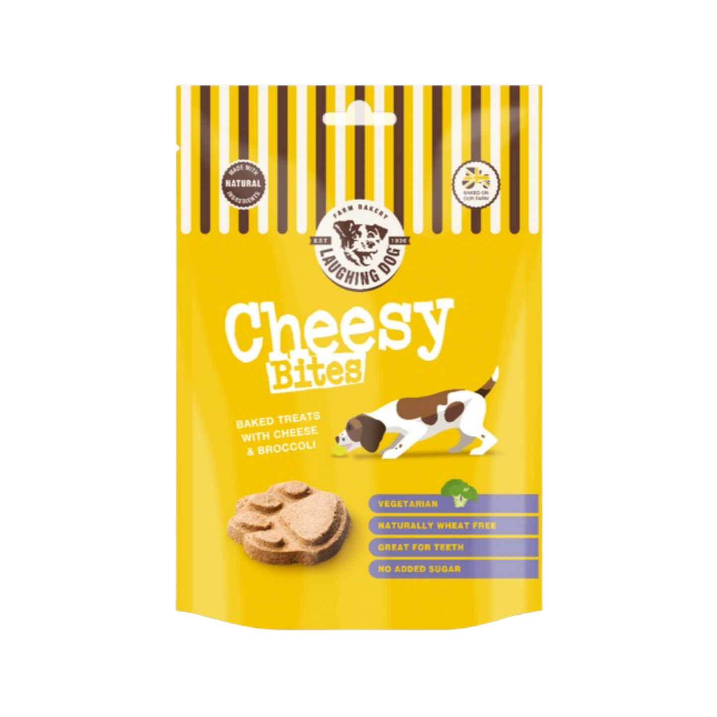 Laughing Dog Cheesy Bites Wheat Free 125g