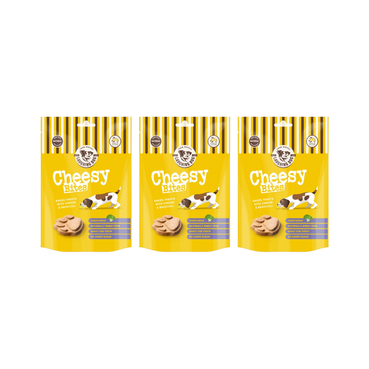 Laughing Dog Cheesy Bites Wheat Free 125g