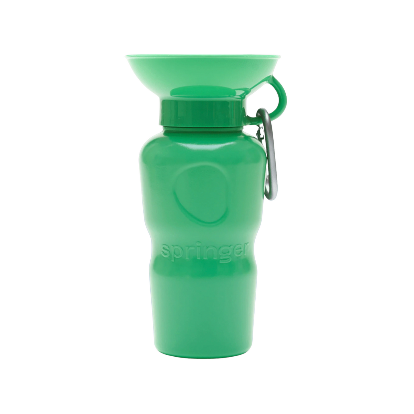 Green water bottle