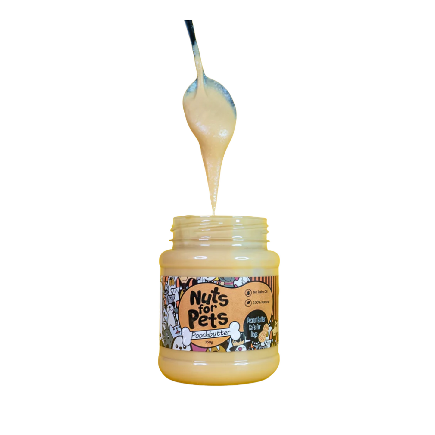 Nuts for Pets Original Poochbutter Peanut Butter Safe for Dogs 350g