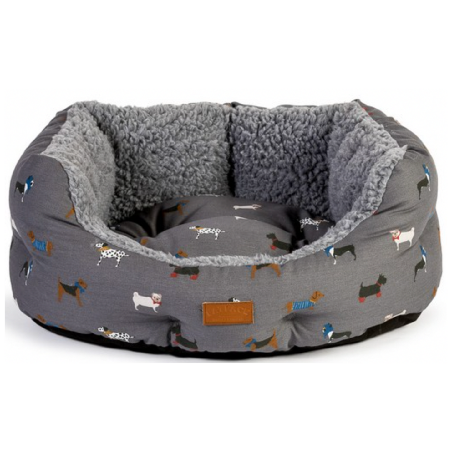 Danish Design FatFace Marching Dogs Deluxe Slumber Bed Small & Medium
