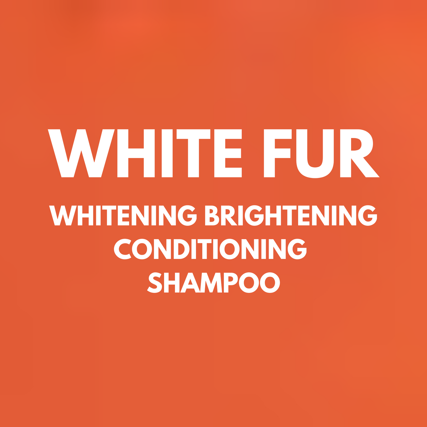 Hownd White Fur Whitening Brightening Conditioning Shampoo