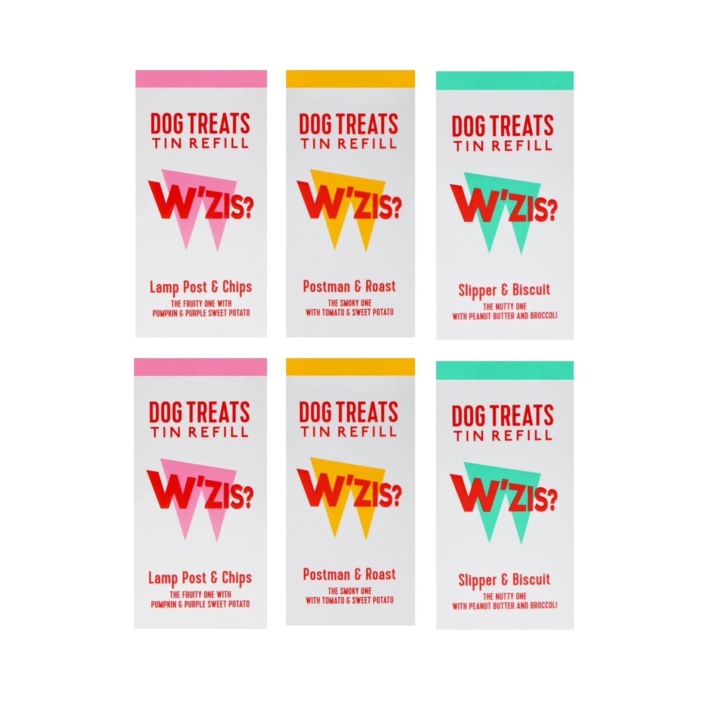 WZIS Dog Treats, Slipper & Biscuit (Green), Peanut Butter, Broccoli & Apple Flavour, Available In Quantities 100, 300 & 600