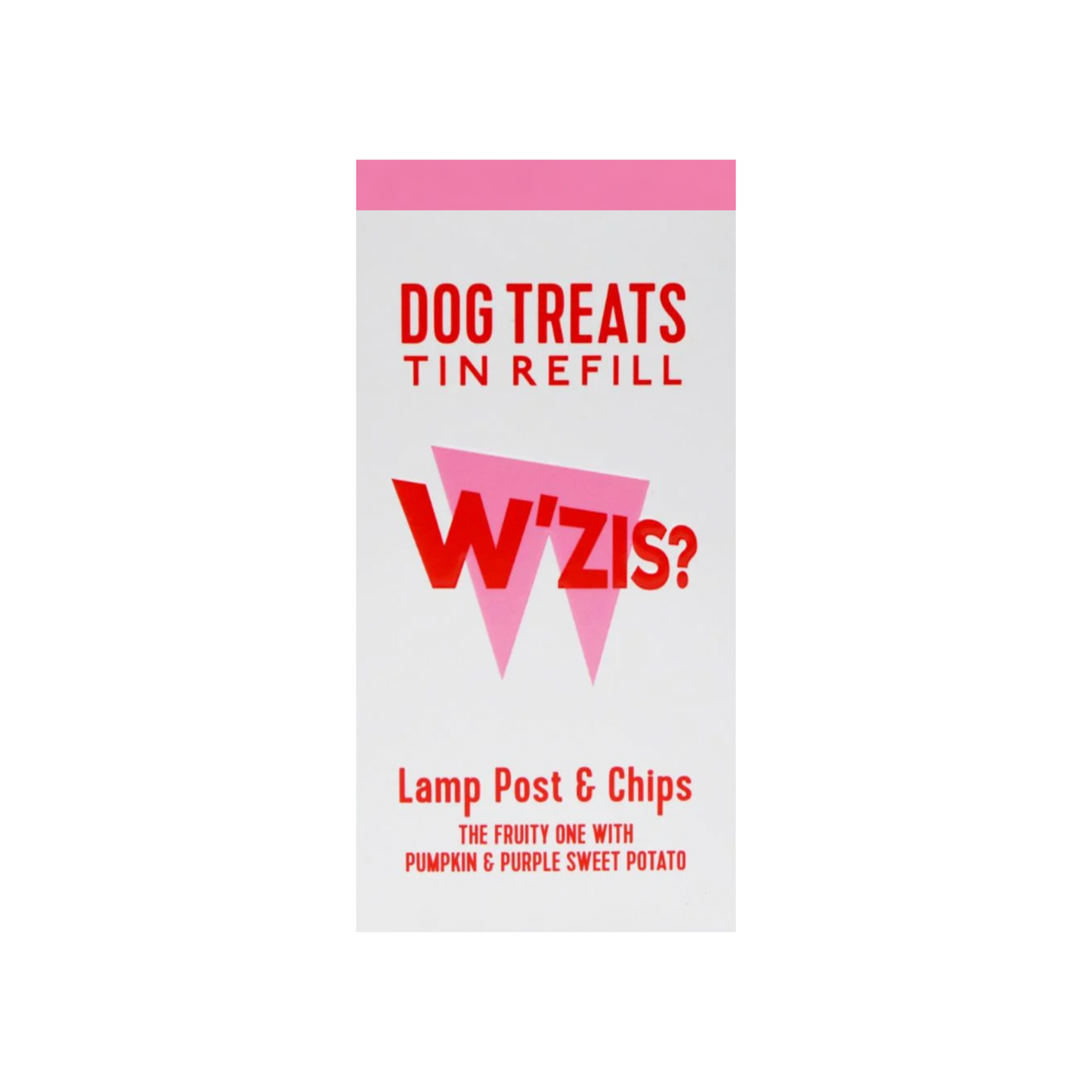 WZIS Dog Treats, Lamp Post & Chips (Pink), Purple Sweet Potato, Pea & Pumpkin Flavour, Available In Quantities 100, 300 & 600