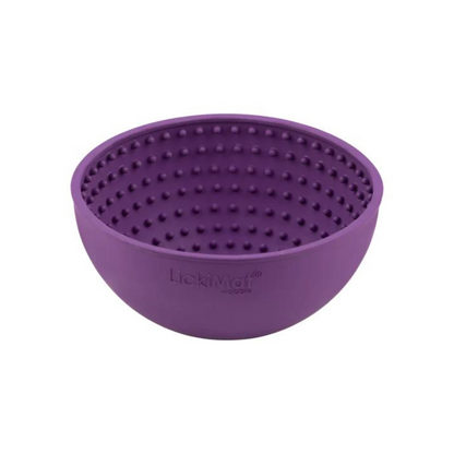 Lickimat Wobble Slow Feeder Food Bowl Green, Turquoise, Orange & Purple