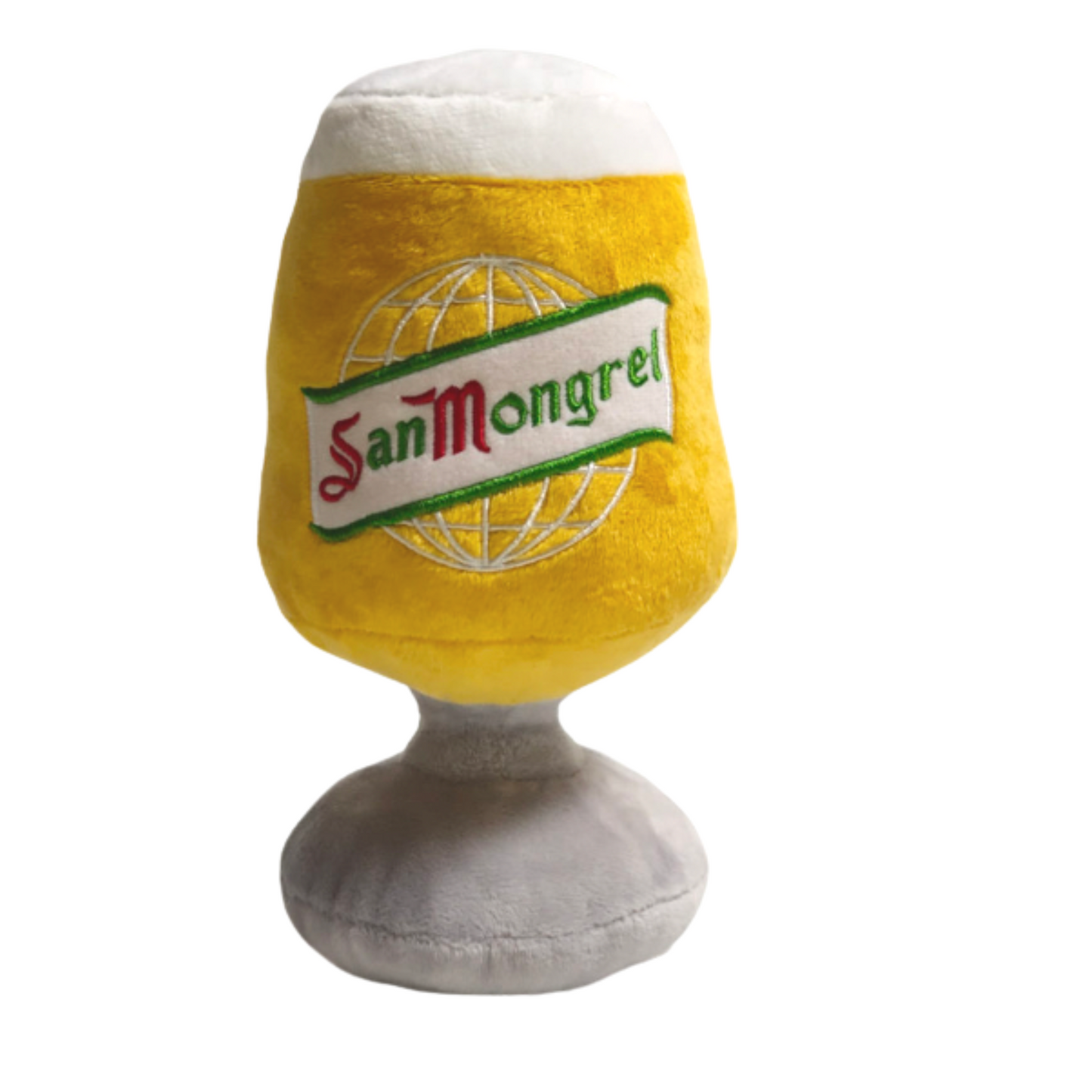 CatwalkDog San Mongrel Beer Glass Plush Dog Toy
