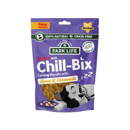 Park Life Chill-Bix Dog Biscuits Honey & Chamomile 100g