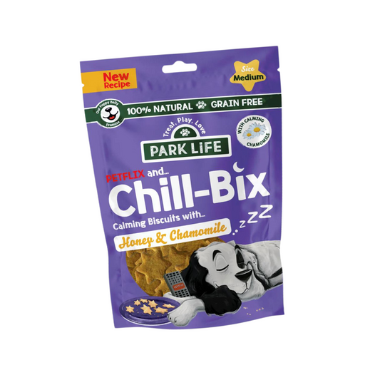 Park Life Chill-Bix Dog Biscuits Honey & Chamomile 100g