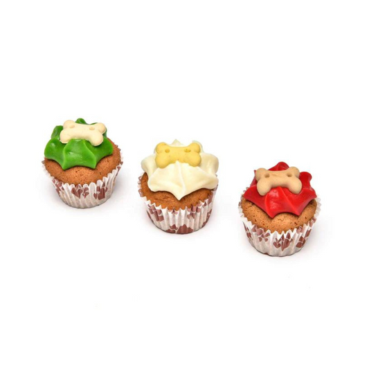 Barking Bakery Yappy Woofmas Trio Of Mini Iced Muffins Pack Of 3