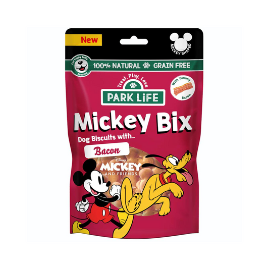Park Life Mickey-Bix Dog Biscuits Bacon 100g