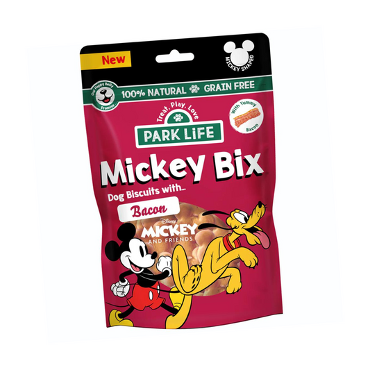 Park Life Mickey-Bix Dog Biscuits Bacon 100g