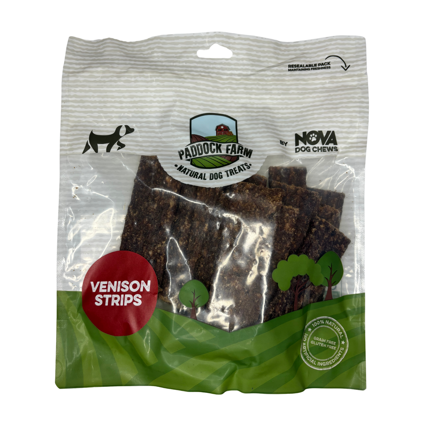 Paddock Farm 100% Natural Meat Strips For Dogs 500g