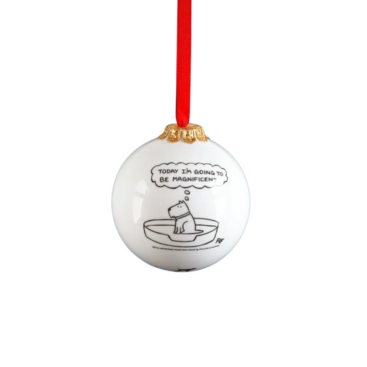 Magnificent Christmas Ceramic Bauble by Rupert Fawcett
