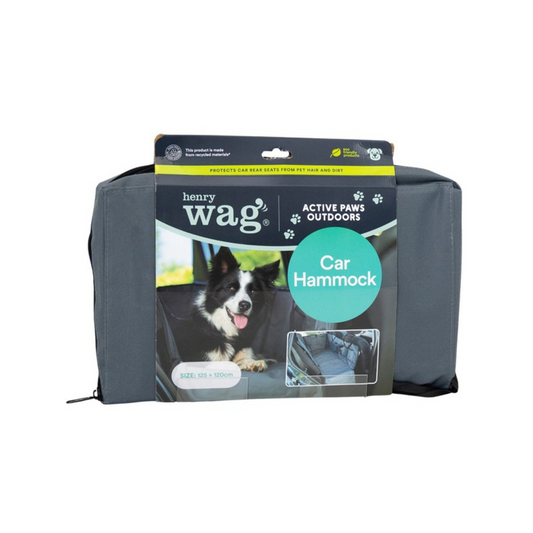 Henry Wag Pet Car Hammock, Waterproof Rear Seat Protector for Dogs