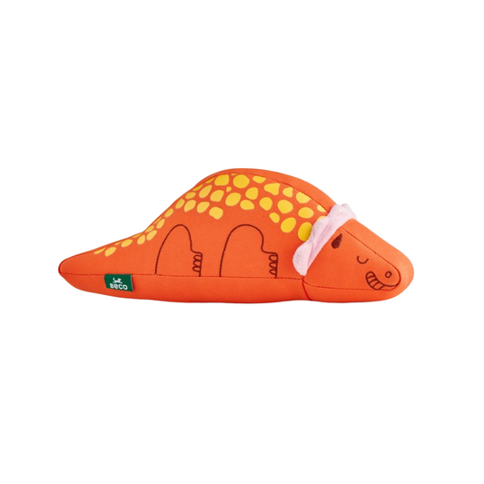 Beco Triceratops Recycled Soft Dinosaur Dog Toy