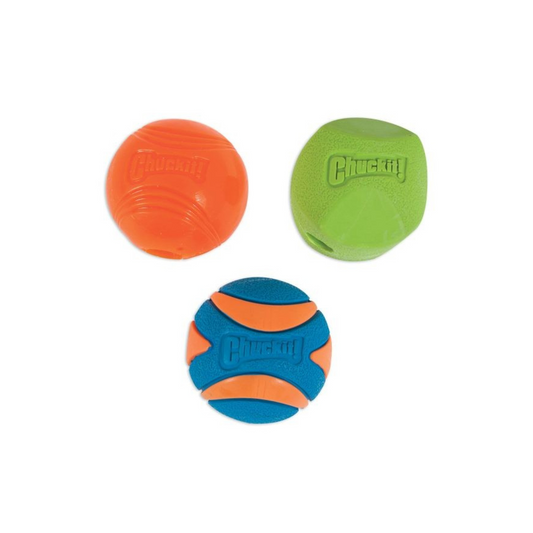 Chuckit Fetch Medley Assorted Balls Medium Pack Of 3