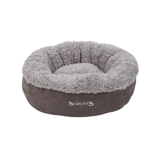Scruffs Cosy Ring Bed For Small Dogs & Cats, Grey, 45cm Diameter