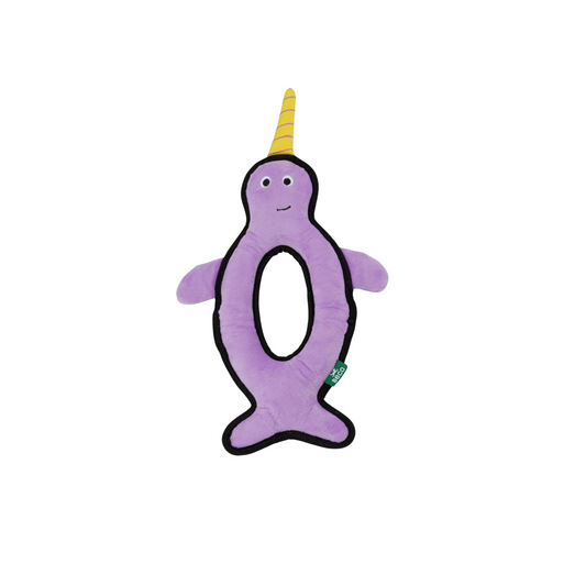 Beco Narwhal Recycled Rough and Tough Dog Toy