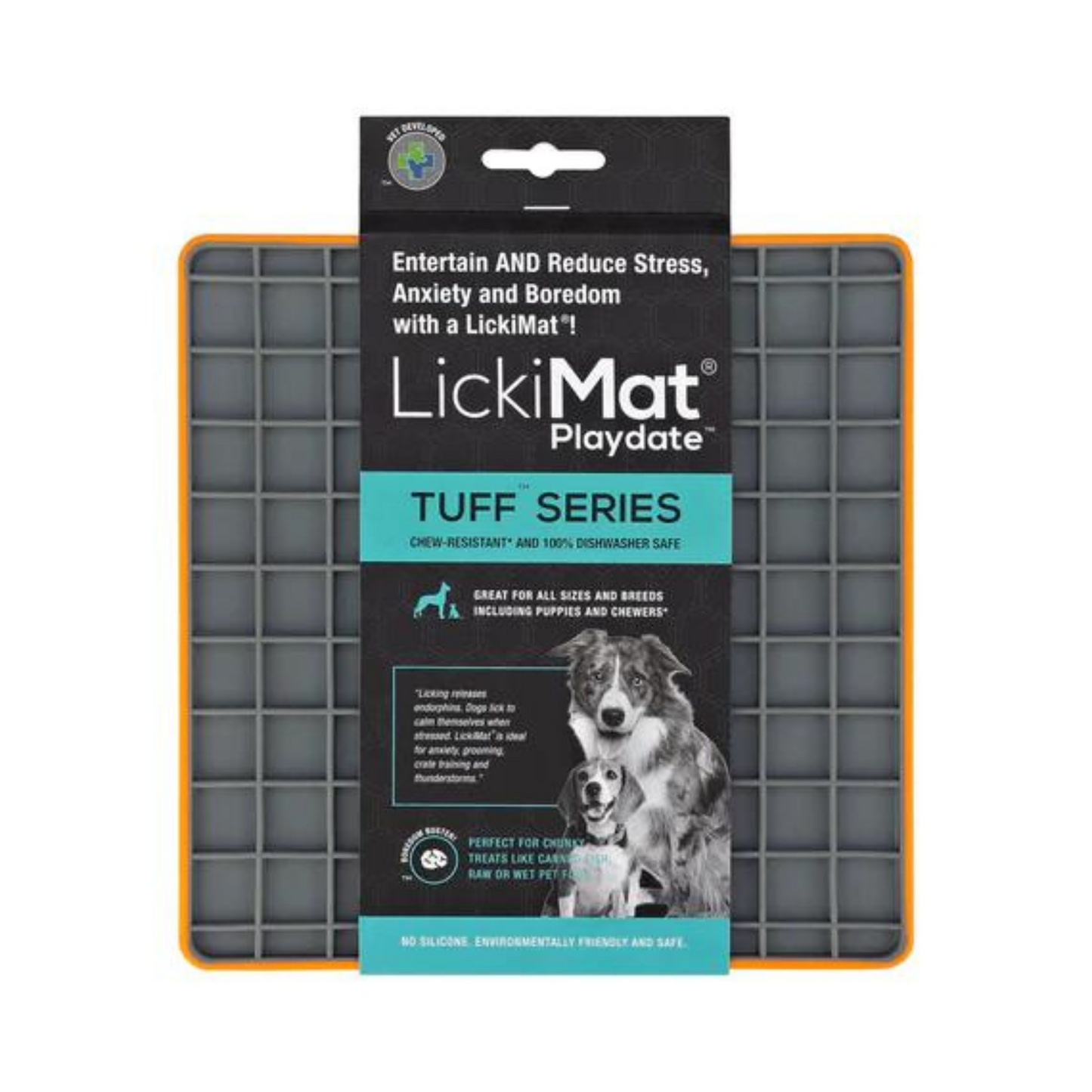 LickiMat Playdate Tuff Dog Slow Feeder Food Mat