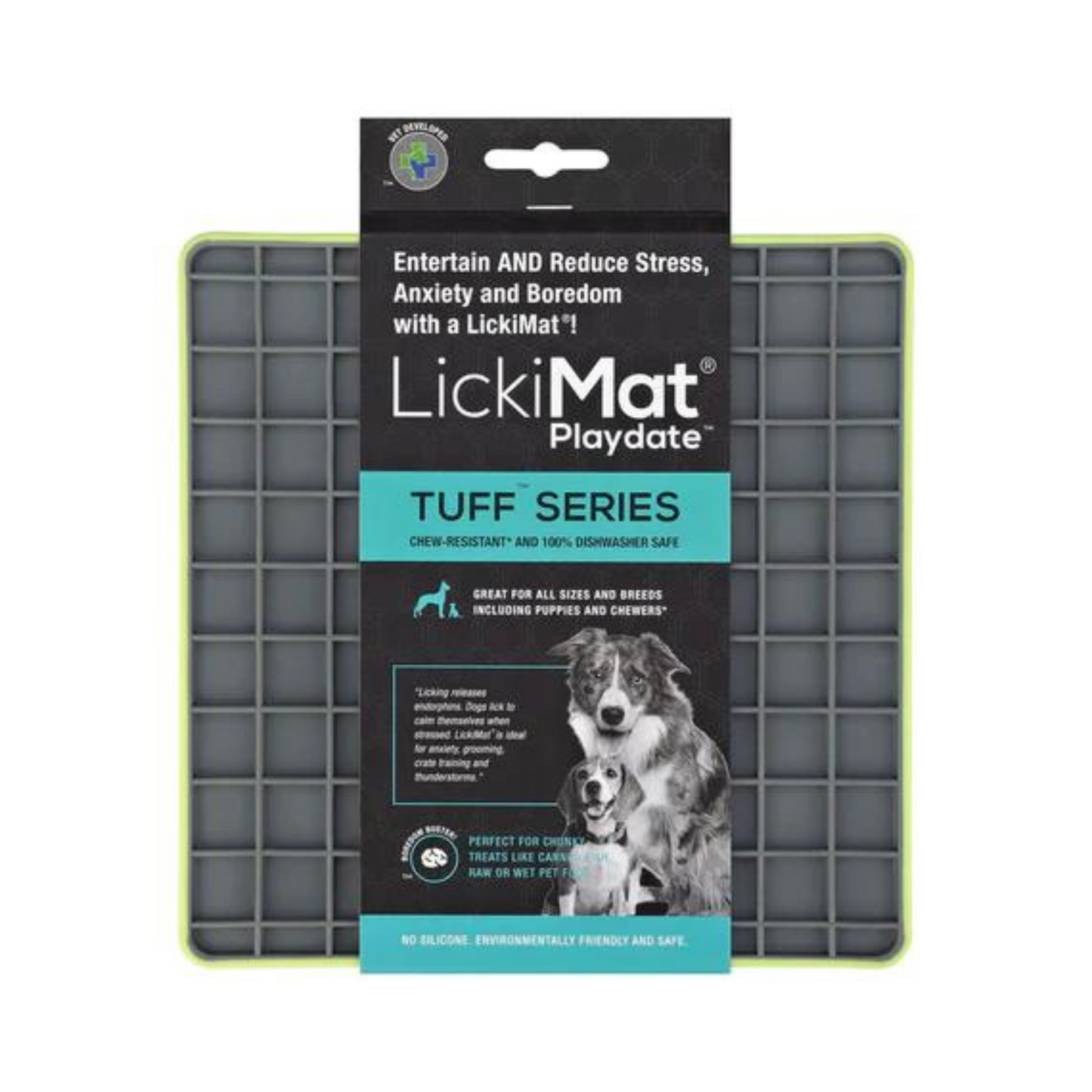 LickiMat Playdate Tuff Dog Slow Feeder Food Mat