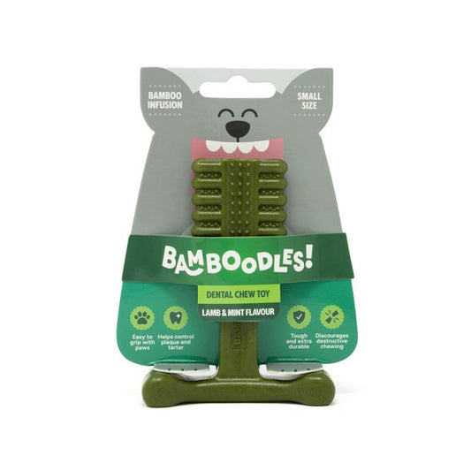Bamboodles Dental Bone Chew Toy Lamb and Mint Flavour