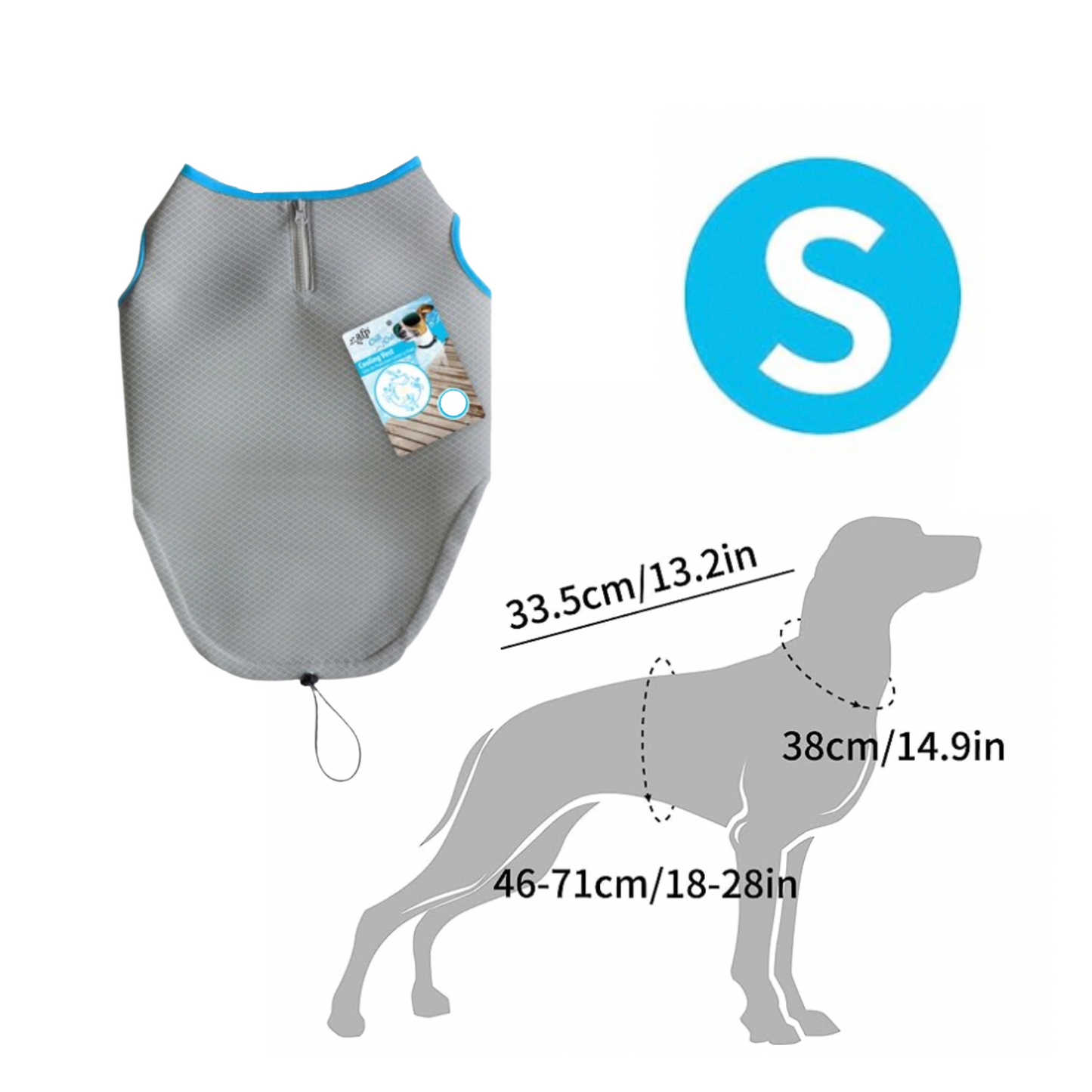 All For Paws Chill Out Cooling Vest Available in Small, Medium, Large & XL